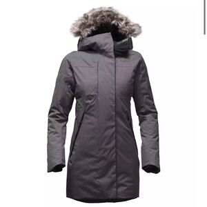 THE NORTH FACE far northern graphite black waterproof parka sizeXS
